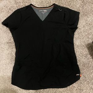 Barco Motion Unisex V-Neck Scrub Top | Black